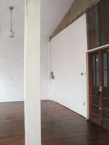 North and East wall of loft 3F